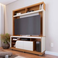 Estante para TV Até 65 Polegadas Belaya 2 Portas Freijó/Off White Matte - Colibri