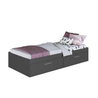 Cama Solteiro Com 2 Portas 80 Tokio Grafite