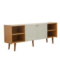 Rack 2 Portas Cinamomo White Laca Brilho Vértice