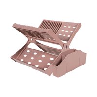 Escorredor de Louça Astra EPR1/PT Dobrável com Porta-Talheres Rose