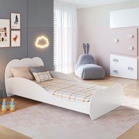 Cama de Solteiro para Colchão 88x188cm 100% MDF Multimóveis MP4351 Branco