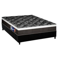 Conjunto Box Casal: Colchão Anatômico Plumatex D33 Selectus + Base CRC Suede Black (138x188)