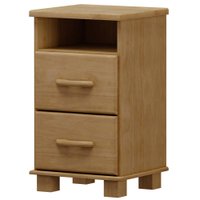 Mesa De Cabeceira 2 Gav Madeira Maciça 44 cm 2249 Freijo Milani Store