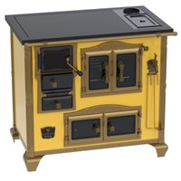 Fogao a Lenha N 2 Imperador Vitreo Premium Caldeira Amarelo Sd
