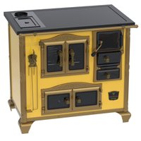 Fogao a Lenha N 2 Imperador Vitreo Premium Caldeira Amarelo Se