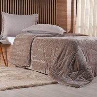 Edredom Queen Plush Sense Dupla Face 100% Poliéster 230x250cm Funghi
