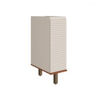 Acessórios para Cozinha Auris 1 Gaveta 100% Mdf Off White/Canela - Genialflex
