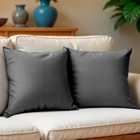 Kit 2 Capas de Almofadas Velusoft Cinza 45x45cm Cama inBox