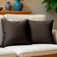 Kit 2 Capas de Almofadas Velusoft Café 45x45cm Cama inBox