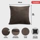 Kit 2 Capas de Almofadas Velusoft Café 45x45cm Cama inBox