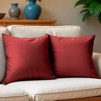 Kit 2 Capas de Almofadas Velusoft Vermelho 45x45cm Cama inBox