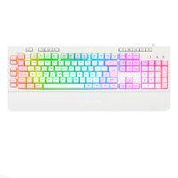 Teclado gamer Redragon membrana Shiva branco RGB K512WP-RGB