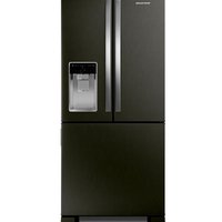 Geladeira Brastemp Frost Free French Door Água e Gelo na Porta 515 litros cor Black Inox - BRH85AE