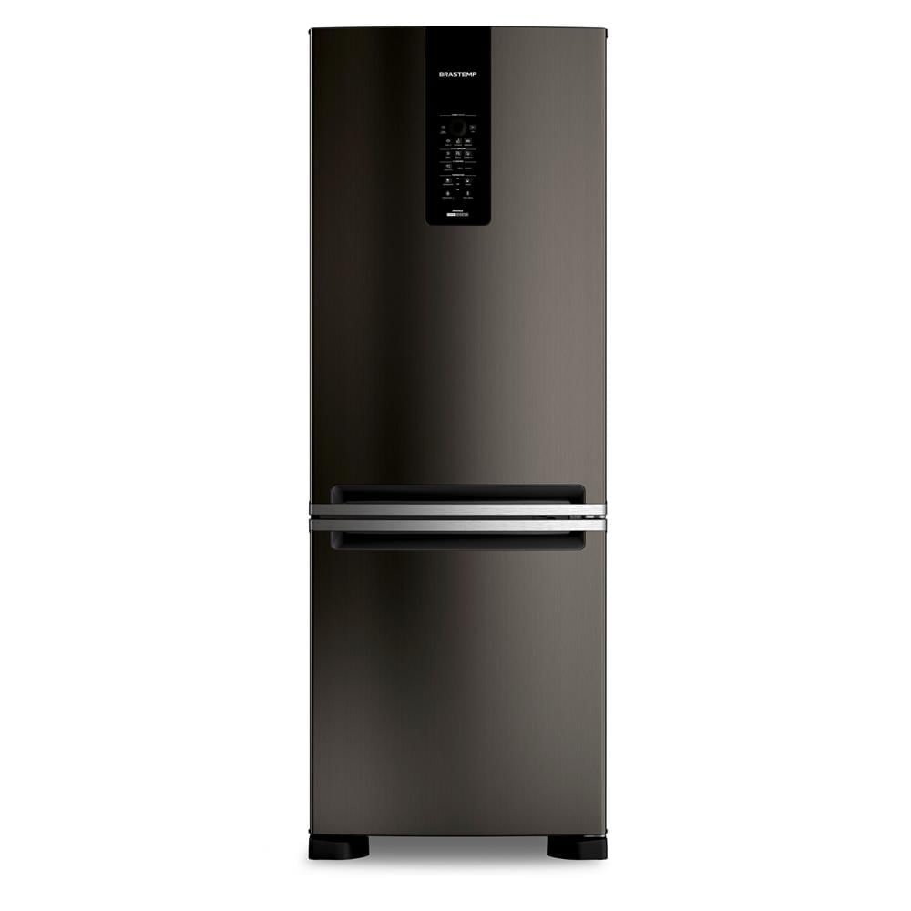 Geladeira/refrigerador 461 Litros 2 Portas Black Inox Eclipse Collection - Brastemp - 220v - Bre59febna