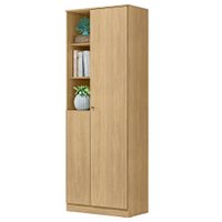 Armario Multiuso 181 cm MDP 2 Portas LIN MU001 Castanho MXM