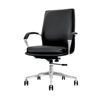 Cadeira de Escritório Home Office Presidente Orion Preta Encosto e Assento Espuma laminada D28 Base Giratória Cromada