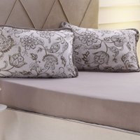 Jogo de Cama Queen 3 Pçs Malha Premium 145g/m² 100% Algodão 158x198x35cm Safir