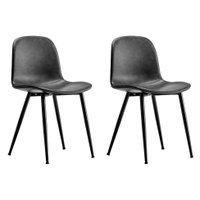 Conjunto com 2 Cadeiras Thalía Cinza