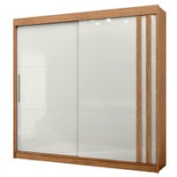 Guarda Roupa Casal 2P Correr MDF 244 cm RD024 Freijo Off White MXM