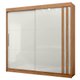 Guarda Roupa Casal 2P Correr MDF 244 cm RD024 Freijo Off White MXM