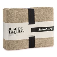 Jogo Toalhas Banho Altenburg 5p Favo Bege Dust