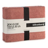 Jogo Toalhas Banho Altenburg 5p Favo Goiaba Rosa