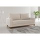 Estofado Living Cairo Viero 2 Lugares - Linho Bronze