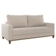 Estofado Living Cairo Viero 2 Lugares - Linho Bronze