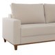 Estofado Living Cairo Viero 2 Lugares - Linho Bronze