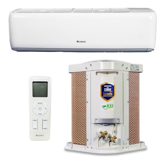 Ar-Condicionado Split Inverter 9000 BTUs Gree G-Top Auto Connection High Wall Quente e Frio 220V
