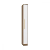 Guarda-Roupa Solteiro Modulado N532 1 Porta Nogueira/Branco - Kappesberg