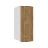 Armário Aéreo para Quarto N551 1 Porta Branco/Nogueira - Kappesberg