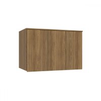 Armário Aéreo para Quarto N541 3 Portas Nogueira - Kappesberg