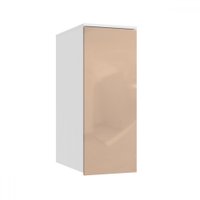 Armário Aéreo para Quarto N551 1 Porta Branco/Macadamia - Kappesberg