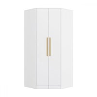 Guarda-Roupa Solteiro Modulado N531 2 Portas 2 Gavetas Branco - Kappesberg