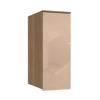 Armário Aéreo para Quarto N551 1 Porta Nogueira/Macadamia - Kappesberg