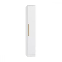 Guarda-Roupa Solteiro Modulado N533 1 Porta Branco de Madeira - Kappesberg