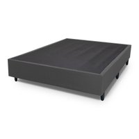 Base Box Casal Prince Sued 1,38X1,87X0,32 - Cinza