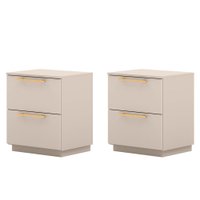 Kit 2 Mesa De Cabeceira 2GV 50 cm DUB 50019 Fendi VLR