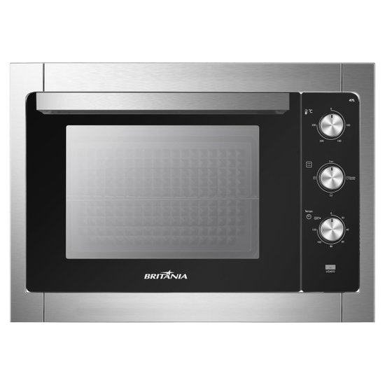 Forno Elétrico de Embutir Britânia 47 Litros Limpeza Prática Inox BFE47P - 220 Volts