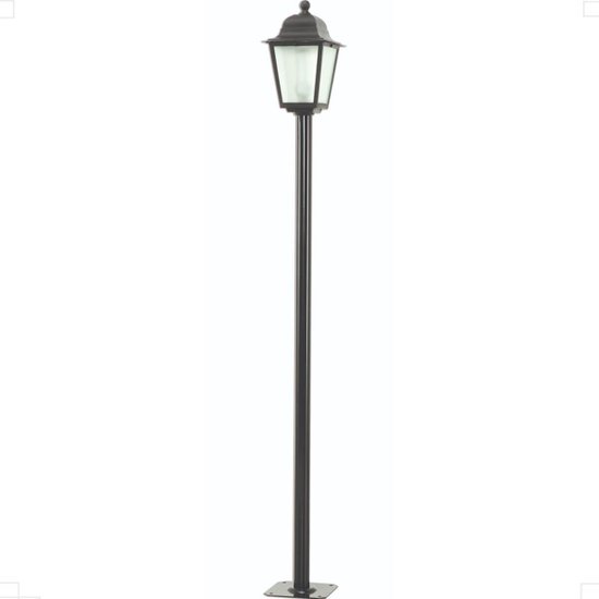 12 Postes de Luz para Jardim Colonial Luminárias de Piso Pretas Clássicas Dital Soberana