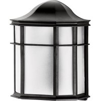 Arandela Externa Preta Lente Fosca Luminária de Parede Linha De Ville Dital Jardim Varanda