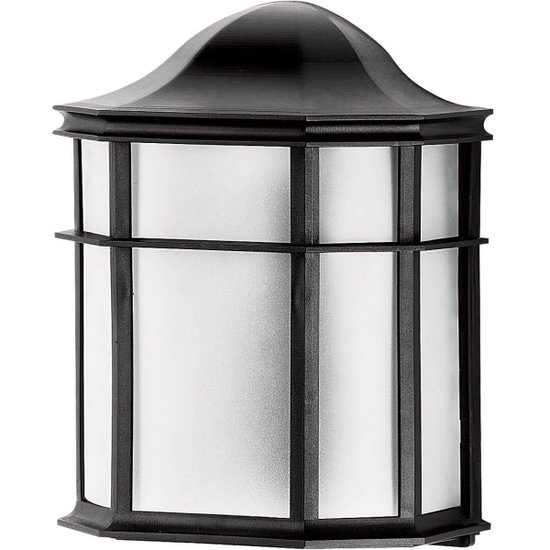Arandela Externa Preta Lente Fosca Luminária de Parede Linha De Ville Dital Jardim Varanda