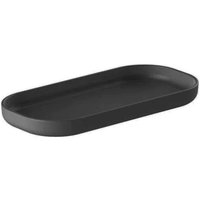 Kit 12 Bandejas para Petiscos 16x8cm Preta Lanches Porções Restaurante