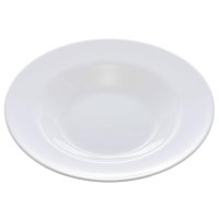 Prato Fundo Branco 28cm Vidro Opalino Avulso Massa Risoto Entradas Friends Time Lyor