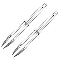 Conjunto 2 Pegadores de Carne 40cm Brinox Aço Inox Cozinha Churrasco Pinça