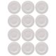 12 Pratos para Massa Risoto 28cm Vidro Opalino Branco Restaurante Hotel Bar Lyor Friends Time