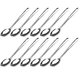 12 Colheres Arroz Inox Grandes Lisas 35cm Restaurantes Profissionais Brinox Suprema