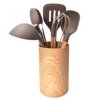 6 Utensílios em Silicone Kenya Cinza