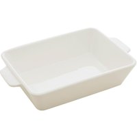 Travessa de Porcelana com Alça Branca 750ml Refratário Lyor Basic Pequeno Servir Mesa Posta